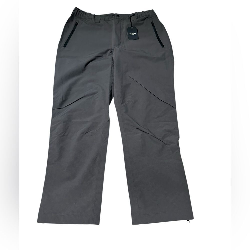 FILSON Swiftwater Rain Pants Mens L Raven Waterproof Fly Fishing Wading NWT